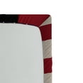 thumbnail image 2 of Ambesonne American Flag Fitted Sheet, Soccer Player, Twin Size, Beige Blue Red, 2 of 2