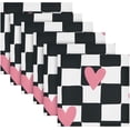 thumbnail image 6 of Bestwell 1 pcs Valentine's Day Love Heart Cloth Napkins ,Reusable Washable Polyester Dinner Table Napkins for Family,Kitchen,Dining,Party Decor, 6 of 7