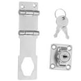 thumbnail image 2 of 1 Set Keyed Hasp Locks Twist Knob Locking Hasp for Small Doors Drawer Cabinets with Keys Safety Door Latch Lock Catch, 2 of 9