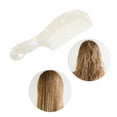 thumbnail image 6 of Unique Bargains Durable Marble Texture Large Tooth Comb 1 Pc White, 6 of 6