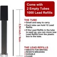 thumbnail image 3 of czcpp-1000 X 0.5mm 2B Mechanical Pencil Refill Plastic Automatic Pencil Lead Black, 3 of 4