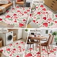 thumbnail image 5 of Area Rugs 2.7'x5', Valentines Carpet for Living Room Bedroom Dining Room, Pink Red Love Heart Green Botanical Spring Throw Kitchen Rugs Non Slip Washable Rectangle Indoor Outdoor Rugs, 5 of 8