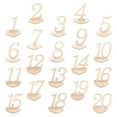 thumbnail image 3 of 20Pcs Wedding Table Numbers Signs Elegant Table Numbers Cards Coffee Shop Number Signs, 3 of 7