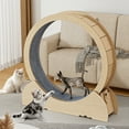 thumbnail image 6 of Joyfeel Cat Wheel, 46 inch Large Cat Treadmill, Cat Exercise Wheel with Carpeted Runway, Cat Treadmill for Indoor Cats, Cat Exerciser, Cat Running Wheels for Cat Lovers, Weight Loss and Health, 6 of 10