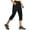 Black, variant on MASKERT Women's Capri Pants-Lightweight Quick Dry Cargo Hiking Capris Travel Casual Cropped Pants Zipper Pockets Black(Size XS-XXXL)