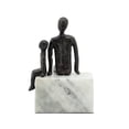 thumbnail image 4 of Sagebrook Home Metal, 10", Dad & Son Sitting Sculpture, 4 of 4