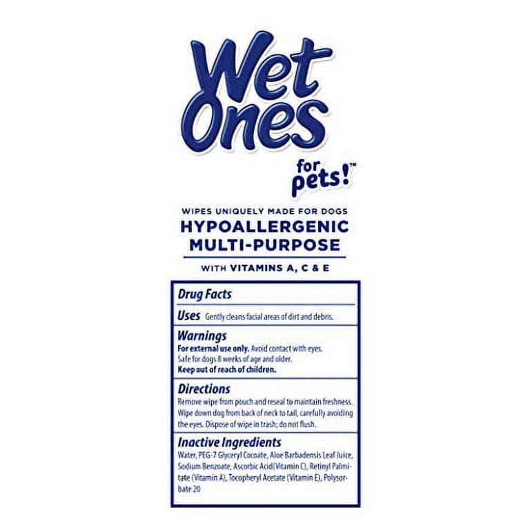 Hypoallergenic Fragrance-Free Dog Wipes, 50 Count photo 6