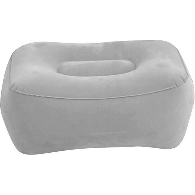 Inflatable Foot Rest Pillow Airplane Footrest Travel Home Foot Cushion Reduce Swelling Improve Circulation for Airplane Travel, Car, Train, Home & Off