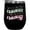 Black, variant on Feminist, Retro Groovy Wavy Text & Girly Art Merch Gift, Black 12oz Wine Tumbler