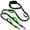 Fluorescent Green, variant on Levviye Double Dog Leash Bungee Multi-Functional Hands-Free Durable with Padded Handles for Fitness Exercise, Orange