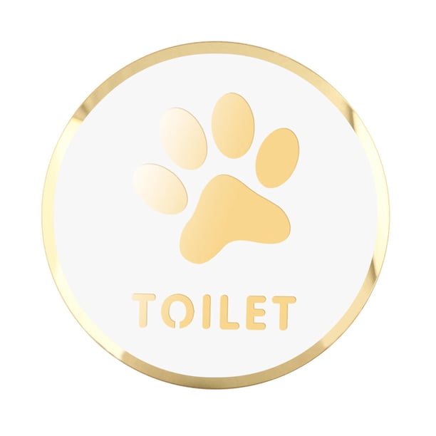 Letrero adhesivo acrílico para puerta de baño, letrero 3D para baño, símbolo de baño