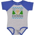 thumbnail image 3 of Inktastic My 1st Chrismukkah Sweater Style with Menorah and Trees Boys or Girls Baby Bodysuit, 3 of 5