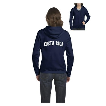 Women's Sweatshirt Full-Zip Pullover - Costa Rica