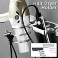 Wall Hair Dryer Rack Hair Dryer Straightener Holder Shelf for Home