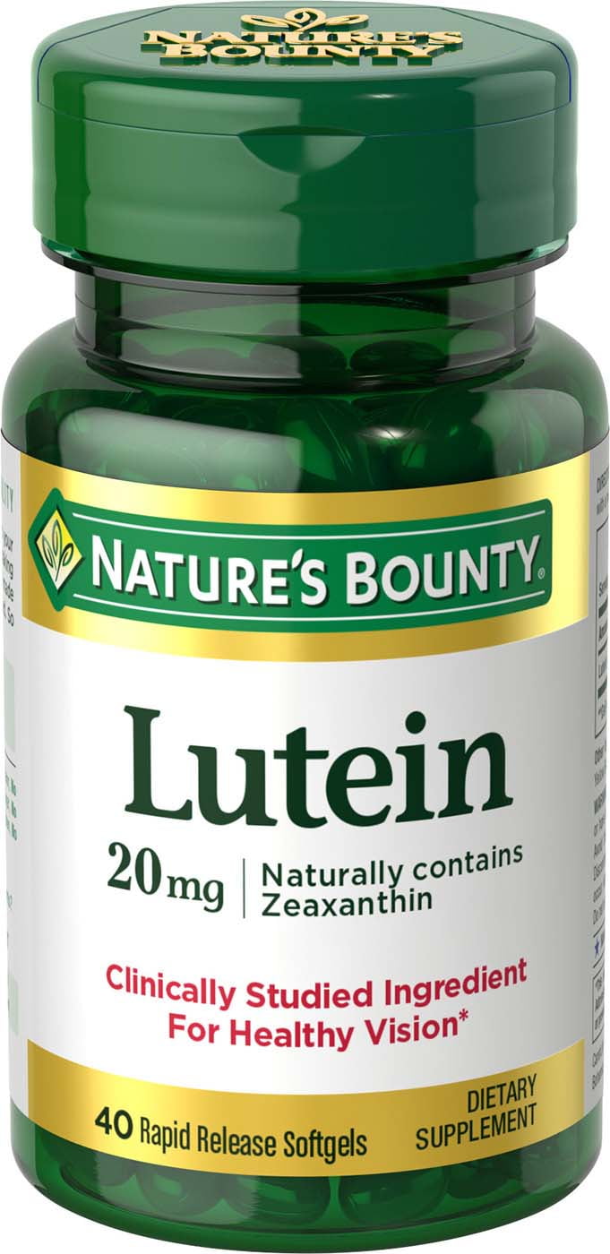 Nature's Bounty Lutein Softgels, 20 Mg, 40 Ct