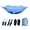 Blue, variant on sinkoo Equip Nylon Portable Travel Camping Hammock With Mosquito Net, size 102" x 55", Support 440lbs, For Travel, Camping, Beach, Orange