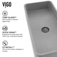thumbnail image 6 of VIGO Palazzo Gothic Gray Concreto Stone 24 in. L x 11 in. W x 5 in. H Rectangular Vessel Bathroom Sink, 6 of 8