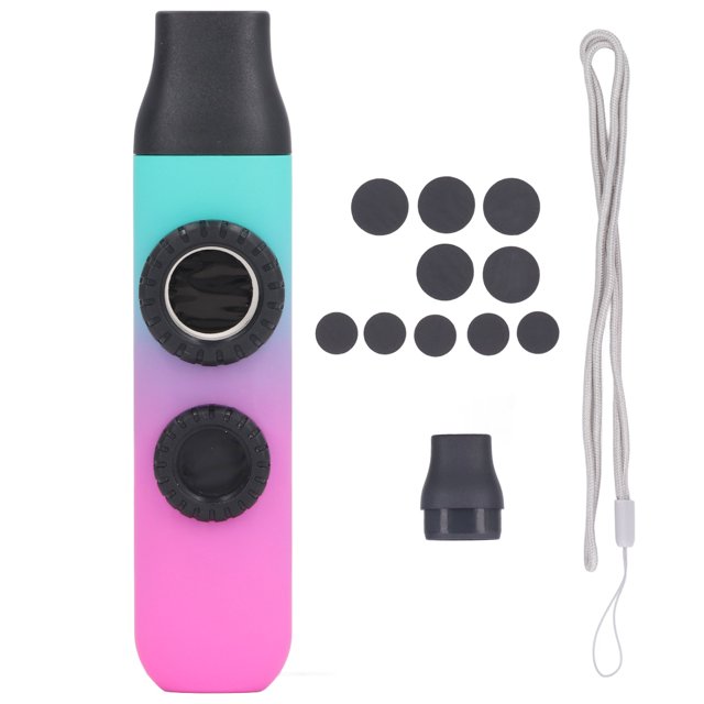 p>Trou de Flûte Double Kazoo Réglable Ton Kazoo Kazoo Instrument Double Trou de Flûte Réglable Ton avec Diaphragme Remplacement Embout Buccal/p>