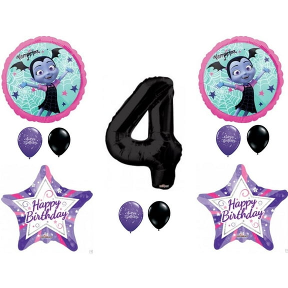Vampirina Vampire Girl 4th Birthday Party Balloons Decoration Supplies Fourth