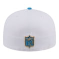 thumbnail image 4 of Men's New Era White/Powder Blue Los Angeles Chargers Scripted 59FIFTY Fitted Hat, 4 of 7