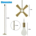 thumbnail image 6 of EEEkit 12" Ceiling Fan Pull Chain with Fan and Light Bulb Shaped Pendants, 6 of 9