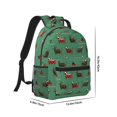 thumbnail image 2 of Yiaed Christmas Dachshund Print School Backpack College Backpack Daypacks for Students High School Spacious and Durable Daypack for Work and Travel-One Size, 2 of 6