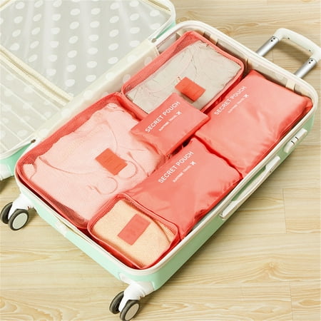 

Yakbaofuo Storage Bag 6 Travel Storage Bags Large Capacity Luggage Suitcase Portable Storage Bag Clothing Storage Bag Six Set Home Textile Storage