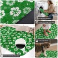 thumbnail image 4 of Front Door Mat 19.7"x31.5", Green Flowers Non Slip Backing & Low Profile Doormats, Absorbent Muddy Dirt Trapper Door Mats for Front Back Door Entryway Nature Farmhouse Botanical Wild Floral, 4 of 9