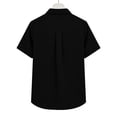 thumbnail image 3 of BUIGTTKLOP Button down Shirts for Women Short Sleeve Shirts Collared V Neck Summer Beach Tops 2026, 3 of 4