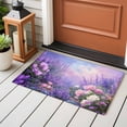 thumbnail image 4 of Entryway Rug 2'x3', Purple Lavender Small Rug for Kitchen Bathroom Door Mat Indoor Entrance, Spring Watercolor Country Wildflowers Non-Slip Area Rugs Floor Mats Carpet Front Door Rugs, 4 of 8