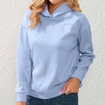thumbnail image 2 of Brglopf Women's Cut Out Back Sweatshirts Long Sleeve Drawstring Heart Print Pullover Tops Trendy Hoodies Fall Clothes, 2 of 8