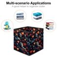 thumbnail image 2 of Hearts Battle Foldable Storage Basket Toy Box Storage Cubes Organizer with Handle, 10.8"x10.5"x10.6", Large Capacity, 2 of 6