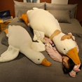 thumbnail image 4 of Peluche de pato esponjoso para niños y niñas, almohada de alta calidad de 90/130/160cm, juguetes de cisne para dormir, muñecos de ganso rellenos, esterilla para el suelo, regalo de cumpleaños, 4 of 5
