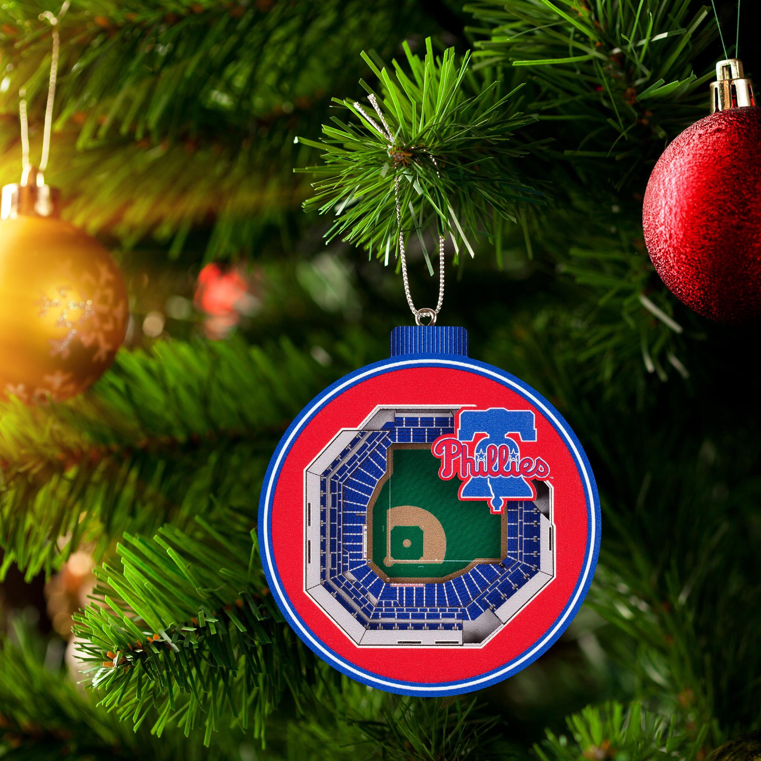 YouTheFan MLB Philadelphia Phillies 3D StadiumView Ornament