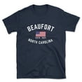 thumbnail image 1 of Beaufort North Carolina Patriot Men's Cotton T-Shirt, 1 of 1