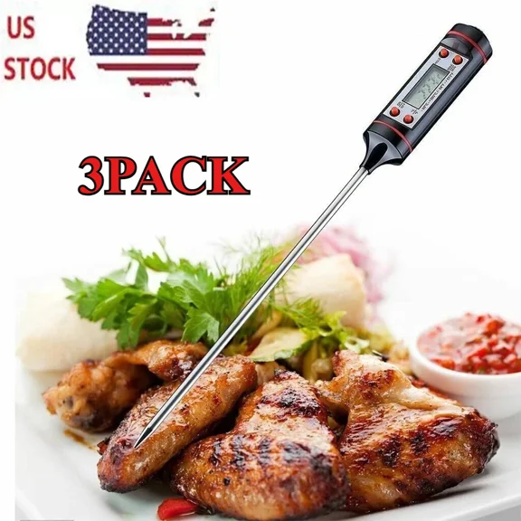 Instant Read Digital Meat Thermometer Bbq Grill Smoker For Kitchen Food Cooking