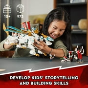 LEGO NINJAGO Zane’s Ice Dragon Creature 71786 Buildable Ninja Toy for 10 Year Olds, with Dragon Toy and 5 NINJAGO Minifigures Including Zane and Pixal