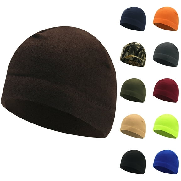 Cheers.US Multifunctional Lightweight Beanie Hat for Men Women Running Skull Cap Helmet Liner Sleep Cap Thickening Windproof Soft Beanie Outdoor Headgear for Outdoor