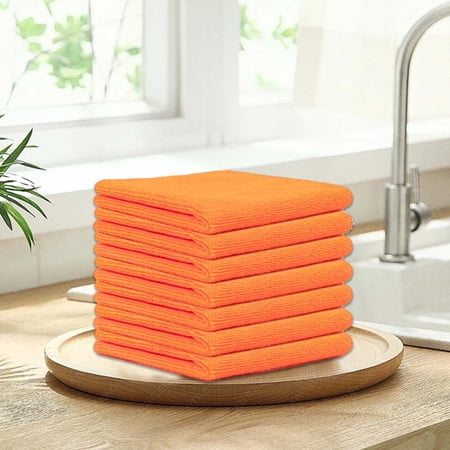 sruoe Microfiber Cleaning Cloths Kitchen Dish Cloths Scrubbing Cleaning Rags Cleaning Rags Reusable Kitchen Towel Car Cleaning Absorbent Dishcloth for Home Kitchen