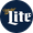 White, variant on Miller Lite Retro Ice Chest Cooler with Bottle Opener 13L (14 qt), White and Blue