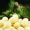 Forestyashe 40Pcs Aquarium Porous Ceramic Filter Media Net Bag Biological Ball Fish Tank