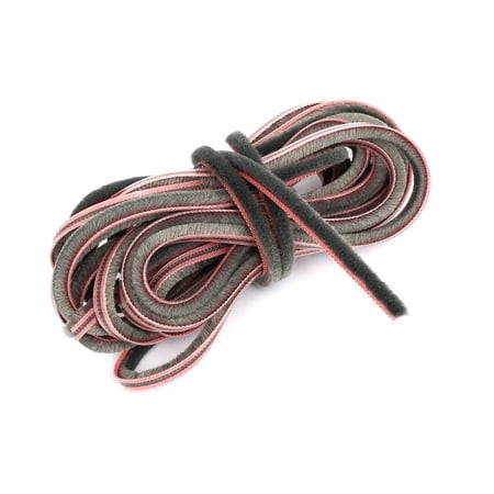 Window Door Weatherstrip Weather Stripping Brush Seal Strip 6mmx6mmx16.4 Feet