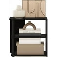thumbnail image 3 of Romain Side Table, 2-Tier End Table with Open Shelf, Night Stand, Bedside Table, for Living Room, Bedroom, Espresso, 3 of 5