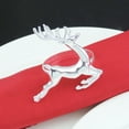 thumbnail image 4 of Servilleteros de animales Bewildely 12 Uds. Navidad fiestas bodas cenas decorativo plata 6 * 5.7 cm, 4 of 6