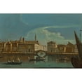 thumbnail image 3 of Francesco Tironi 18x13 Black Modern Framed Museum Art Print Titled - In View of the Founded Nine with the Bridge of the Beggars, Venice, 3 of 5