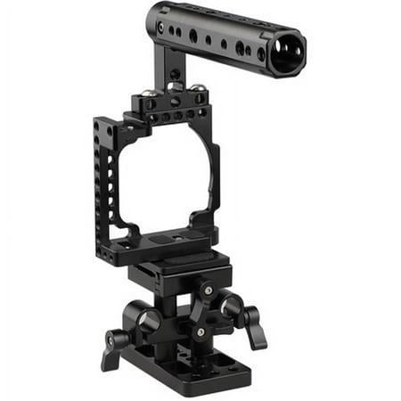 UPC: 0711202831001 | Camera Cage with Handle and ARCA QR Baseplate for Sony A6500/A6300/A6000