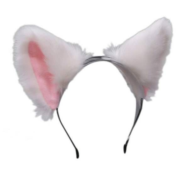 lixuesong Stylish Cats Ear Headbands Furry Plush Animal Ears Hair Hoop Hair Accessories for Halloween Cosplays Parties