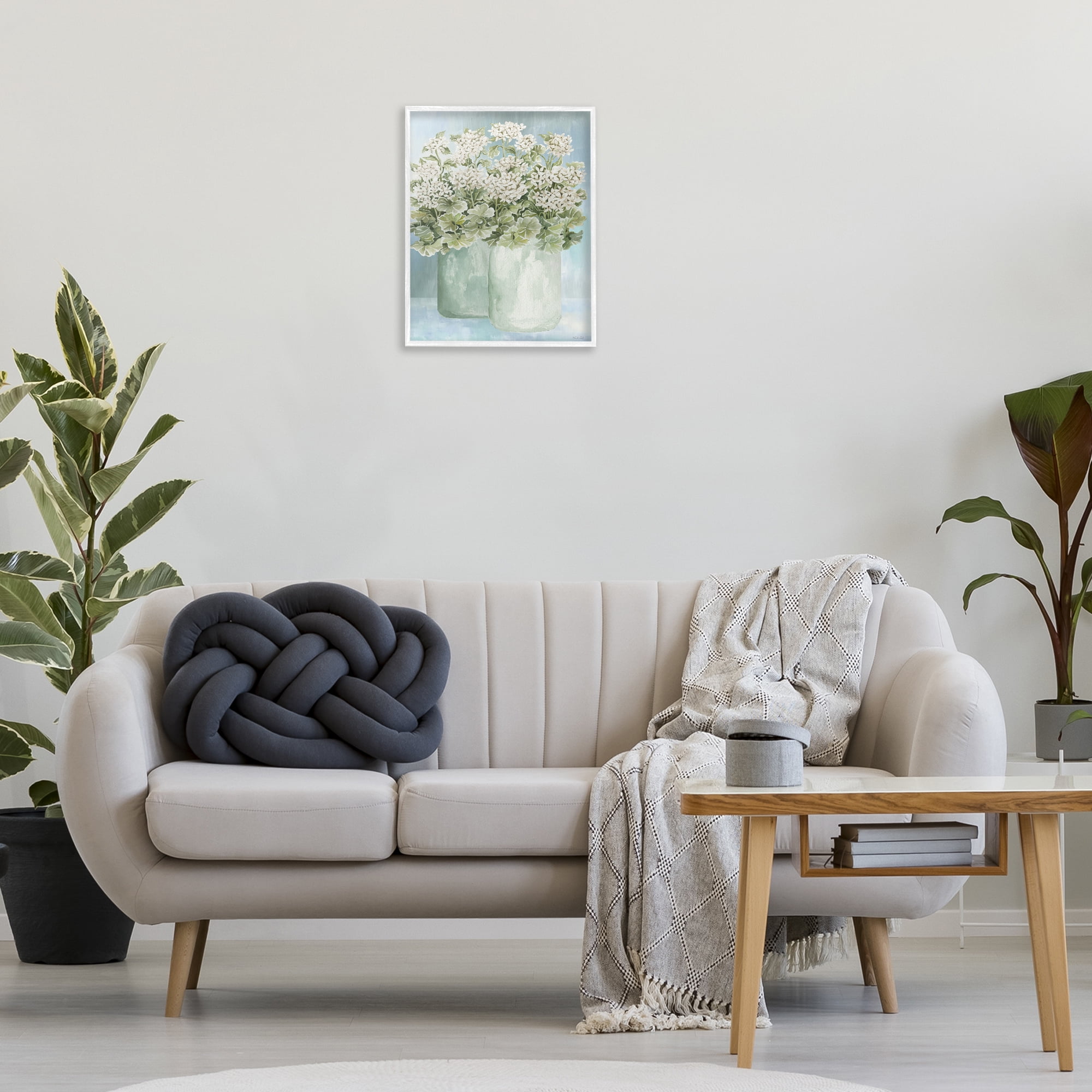 Stupell Industries Charming Country Herbs Botanical & Floral Painting White Framed Art Print Wall Art, 16 x 20