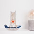 thumbnail image 6 of Yvsxxv Mini Wooden Sailboat Model, Mediterranean Style Nautical Home Decor, 6 of 7