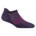 thumbnail image 4 of Darn Tough Women's Element No Show Tab Lightweight Running Socks with Cushion, Large Size, Blackberry (Two Pairs), 4 of 5